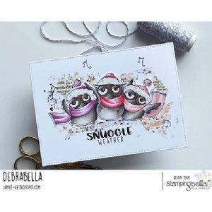 Stamping Bella - Cling Stamp - Three Owls Caroling