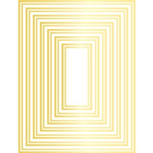 Memory Box - Hot Foil Plate - Rectangle Double Border