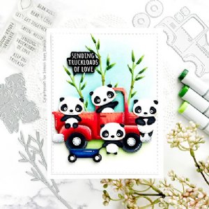 Poppystamps - Die - Whittle Panda Pickup Kit