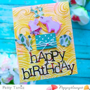 Poppystamps - Die - Playful Happy Birthday