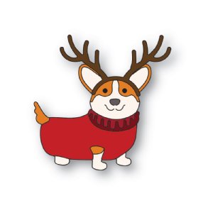 Poppystamps -Die - Holiday Corgie