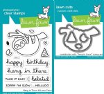 Lawn Fawn - Clear Stamps & Die - Hang In There