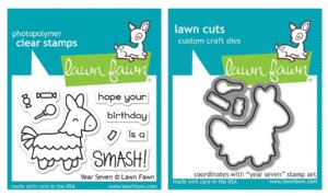 Lawn Fawn - Clear Stamps & Die - Year Seven