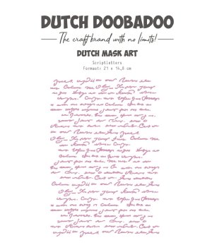 Dutch Doobadoo - Embellishment - Mask Art Script Letters 