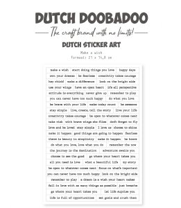 Dutch Doobadoo - Stickers - Happy Spring 1