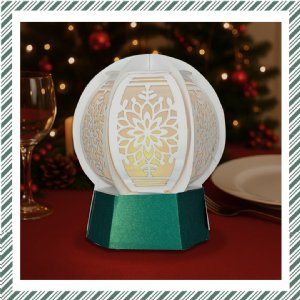 CrafTreat DIY - Paper Lanterns - Snowglobe