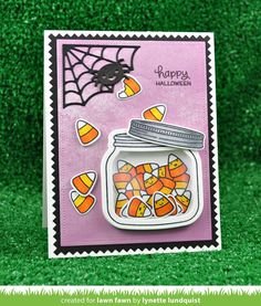 Lawn Fawn - Clear Stamps - How You Bean? Candy Corn Add-On