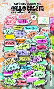 AALL & Create - Ephemera, #8 - Tiny Words Color