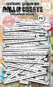 AALL and Create - Ephemera Die Cuts - Laugh Lines#47