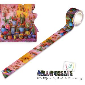 AALL and Create - Washi Tape - #129 - Spilked & Blooming