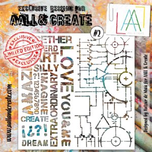 AALL & Create - Stencil - 6" x 6" - #2