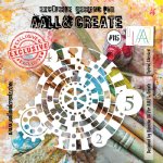 AALL & Create - Stencil - 6" x 6" - #115 - Spiral Checked