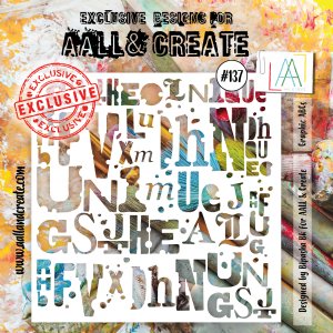 AALL & Create - Stencil - 6" x 6" - #137