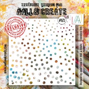 AALL & Create - Stencil - #173 Cascading Dots