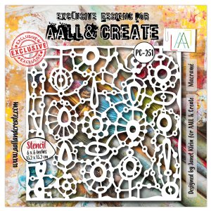 AALL & Create - Stencil - 6" x 6" - #251 - Macrame