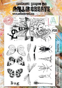 AALL & Create - Clear Stamp Set - #388 - Winged Bugs