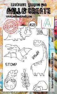 AALL & Create - Clear Stamps - #522 - Dinos