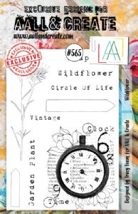AALL & Create - Clear Stamp Set - #565 - Wildflower