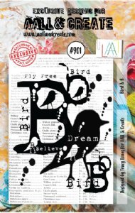 AALL & Create - Clear Stamp - #901 - Bird & B