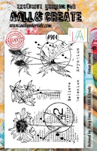AALL & Create - Clear Stamp Set, #904 - Flower Journey