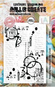 AALL & Create - Clear Stamp Set, #906 - Art Notes