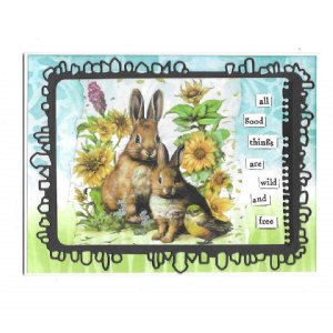 AALL and Create - Washi Tape - #102 - Sunflower & Hare