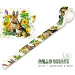 AALL and Create - Washi Tape - #102 - Sunflower & Hare