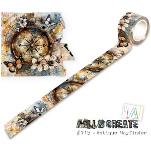 AALL and Create - Washi Tape - #115 - Antique Wayfinder