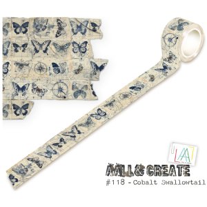 AALL and Create - Washi Tape - #118 - Cobalt Swallowtail