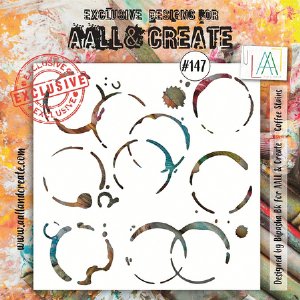 AALL and Create - Stencil - Coffee Stains