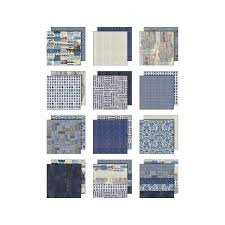 Tim Holtz - Paper 8X8 - Palette Collection Indigo