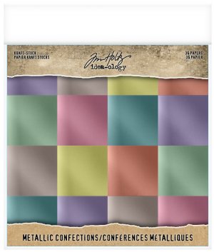 Tim Holtz - Paper - Kraft Stock Metallic Confections