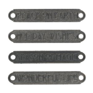 Tim Holtz - Embellishments - Word Plaques