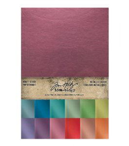 Tim Holtz - Kraft Stock - Metallic Colors