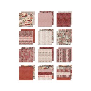Tim Holtz - Paper 8X8 - Palette Collection Red