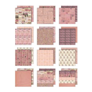 Tim Holtz - Paper 12X12 - Palette Collection Pink