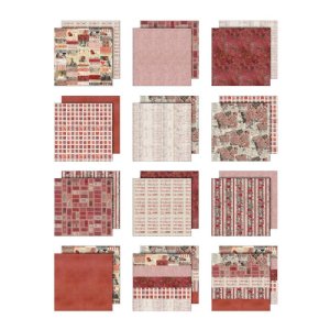 Tim Holtz - Paper 12X12 - Palette Collection Red