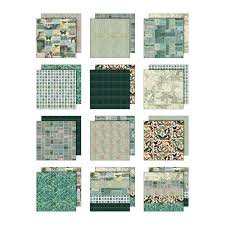 Tim Holtz - Paper 12X12 - Palette Collection Teal