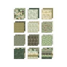 Tim Holtz - Paper 8X8 - Palette Collection Green