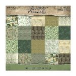 Tim Holtz - Paper 8X8 - Palette Collection Green