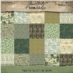 Tim Holtz - Paper 8X8 - Palette Collection Green