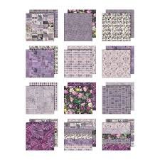 Tim Holtz - Paper 8X8 - Palette Collection Purple