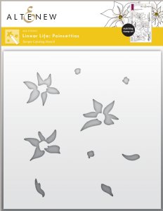 Altenew - Stencil - Linear Life:Poinsettias