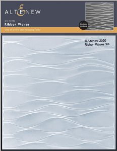 Altenew - Embossing Folder - Ribbon Waves