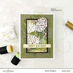 Altenew - Embossing Folders - Classic Pinecones