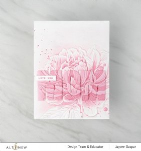 Altenew - Embossing Folders - Peony Sunshine