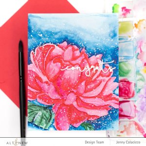 Altenew - Embossing Folders - Peony Sunshine