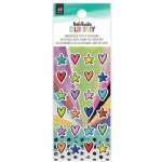 American Crafts - Embossed Puffy Stickers - Color Study