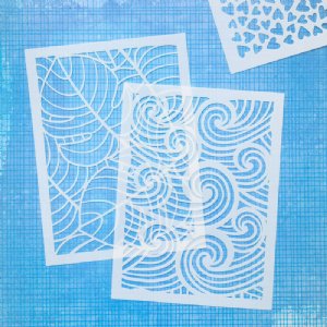 Vicki Boutin Mixed Media - Stencil Pack - Making Waves