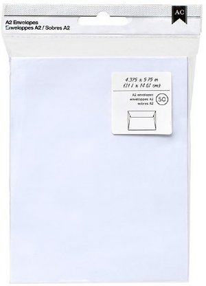 American Crafts - Envelopes, A2 - White 